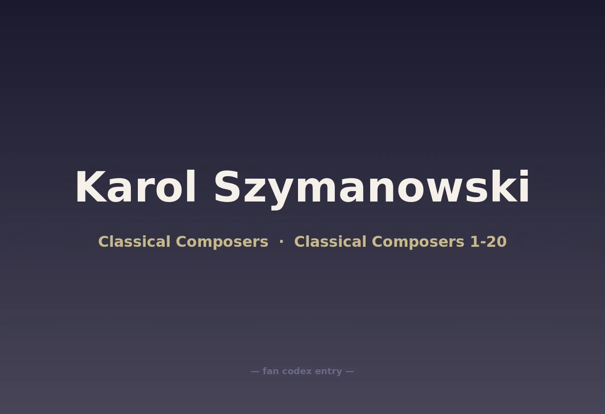 Karol Szymanowski