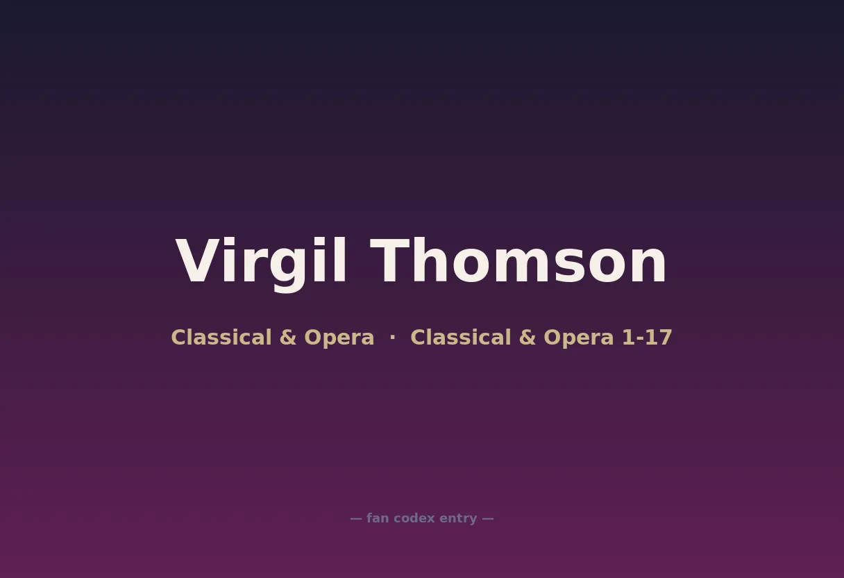 Virgil Thomson