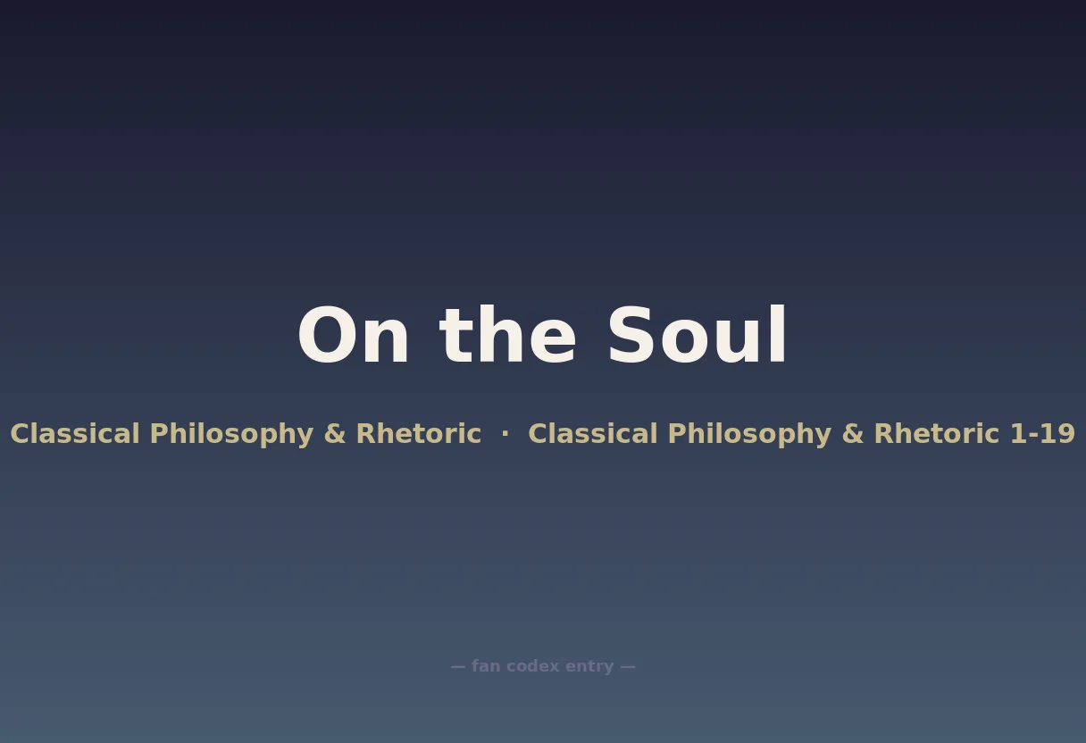 On the Soul