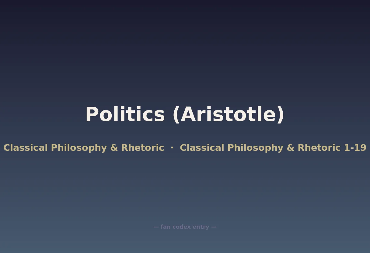 Politics (Aristotle)
