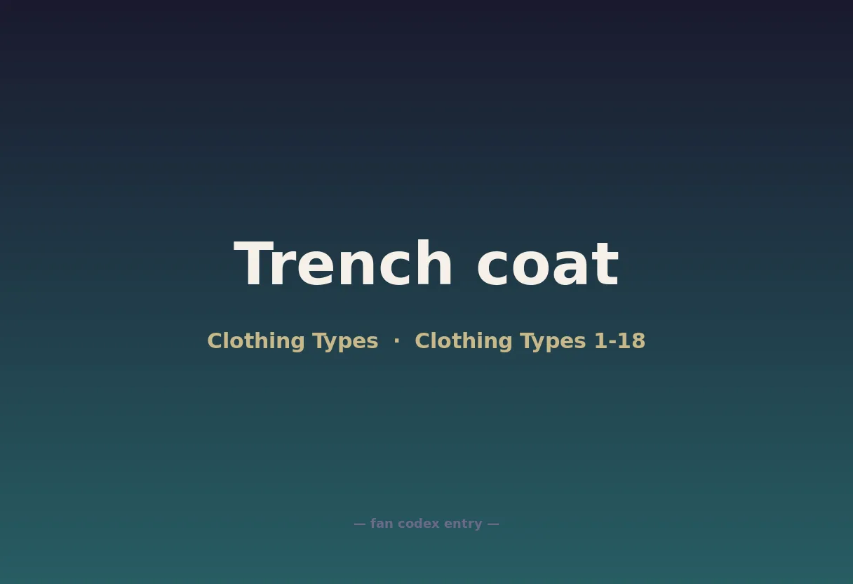Trench coat