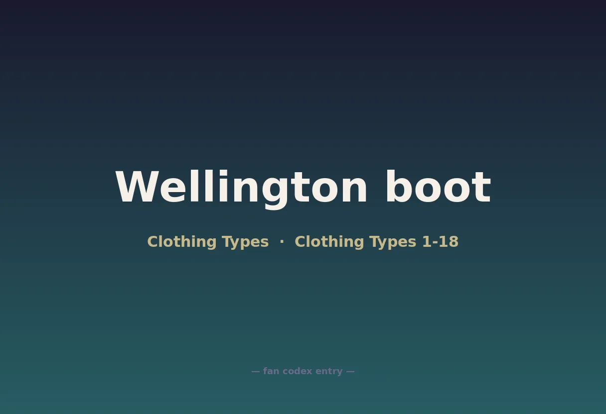 Wellington boot