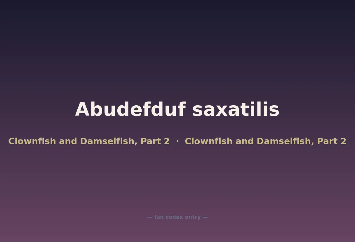 Abudefduf saxatilis