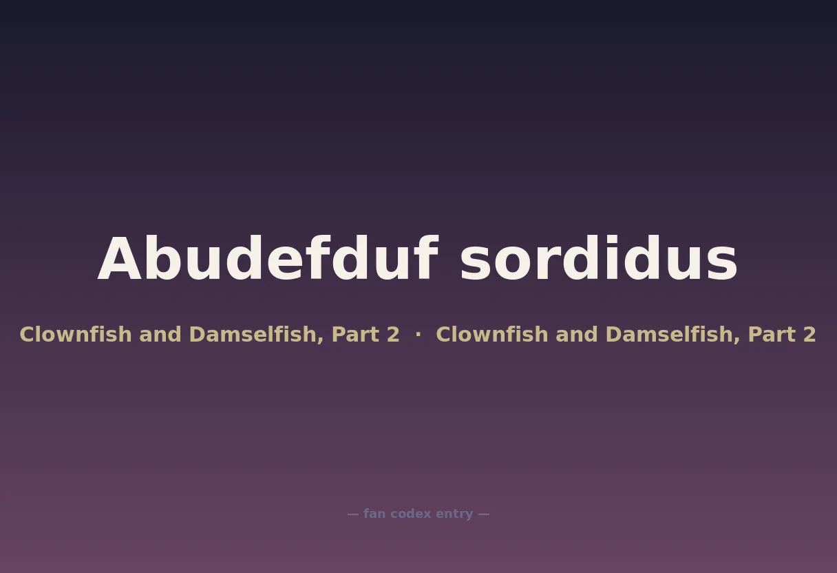 Abudefduf sordidus
