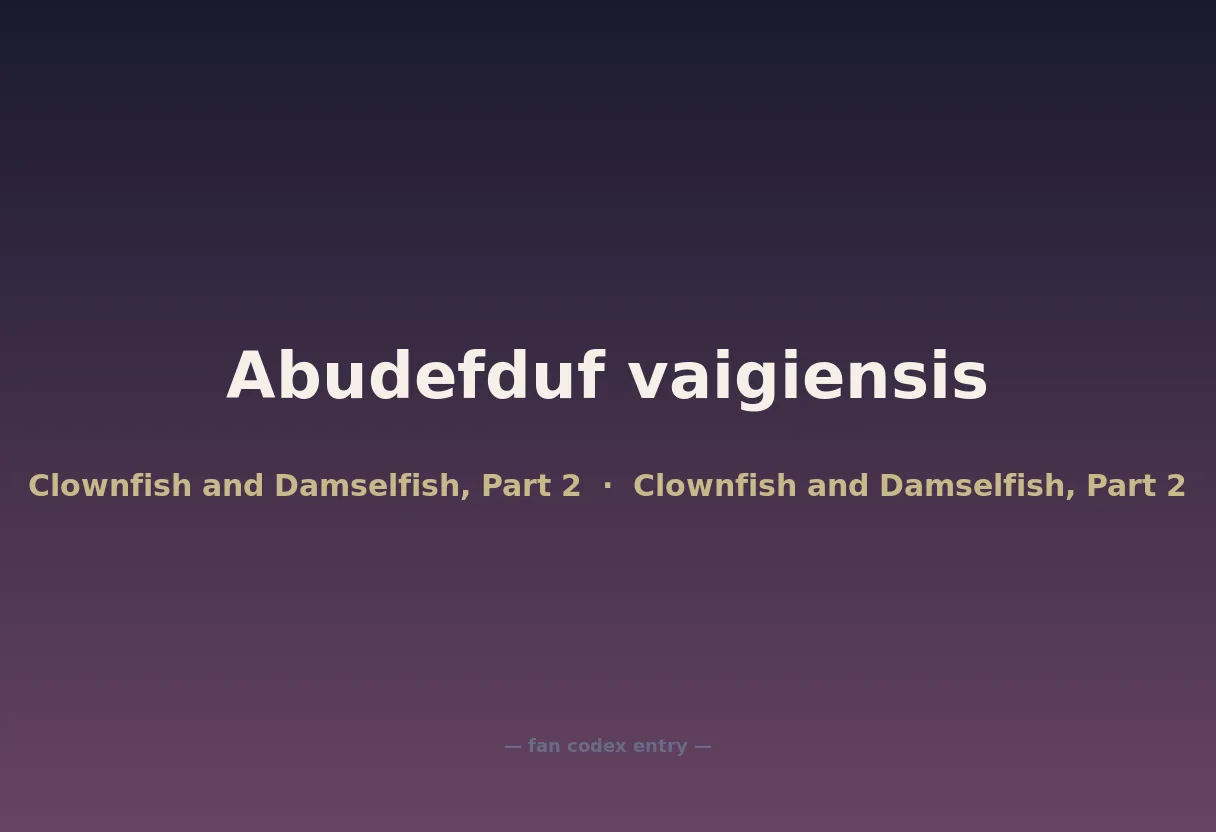 Abudefduf vaigiensis