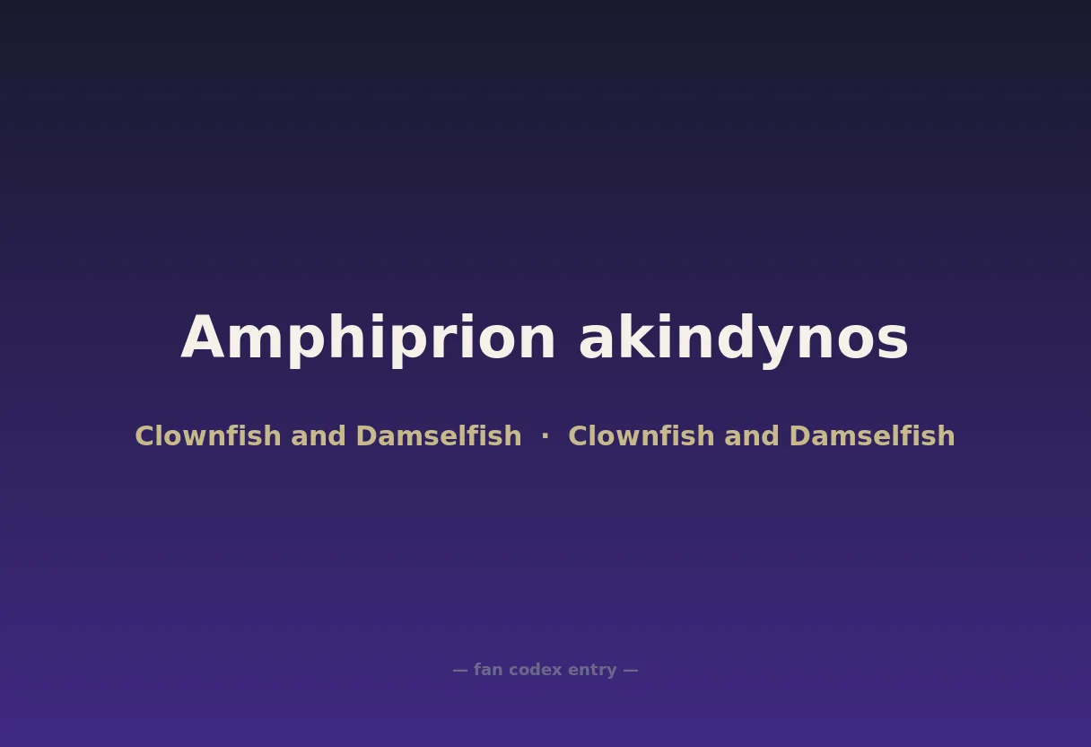 Amphiprion akindynos