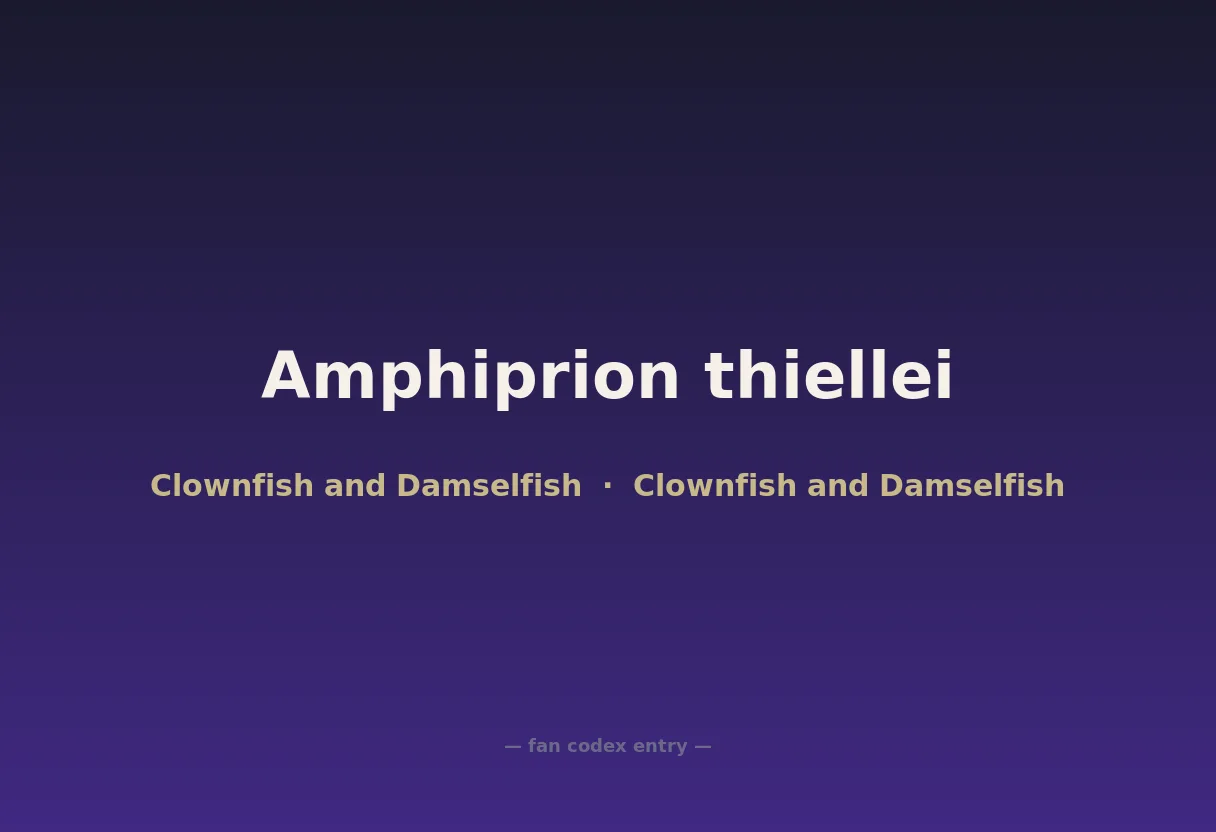 Amphiprion thiellei