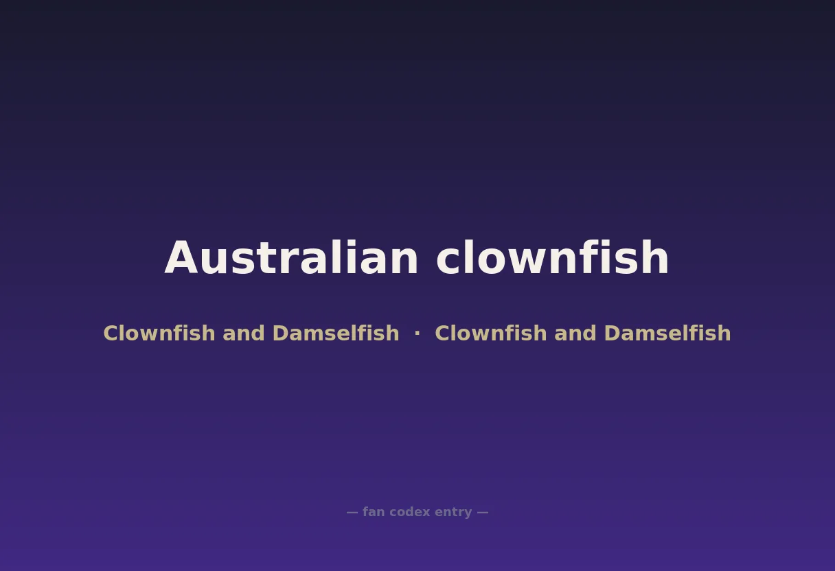 Australian clownfish