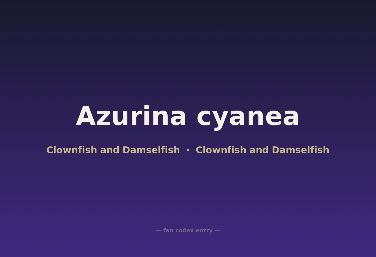 Azurina cyanea