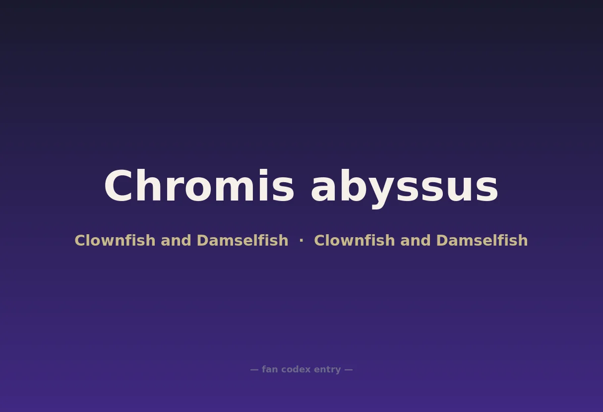 Chromis abyssus