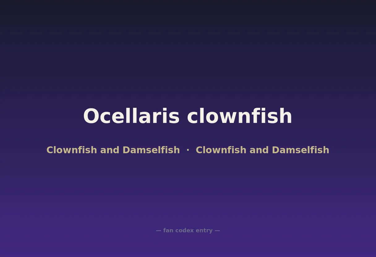 Ocellaris clownfish