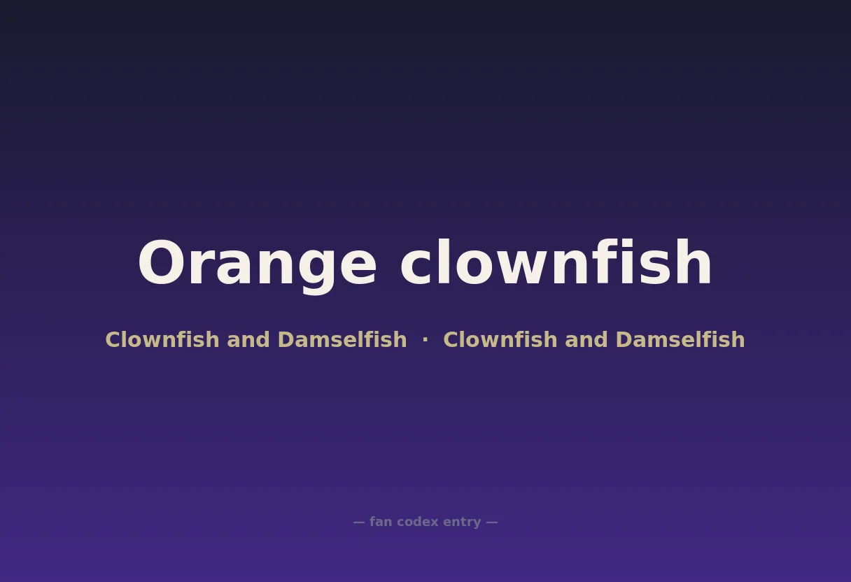 Orange clownfish