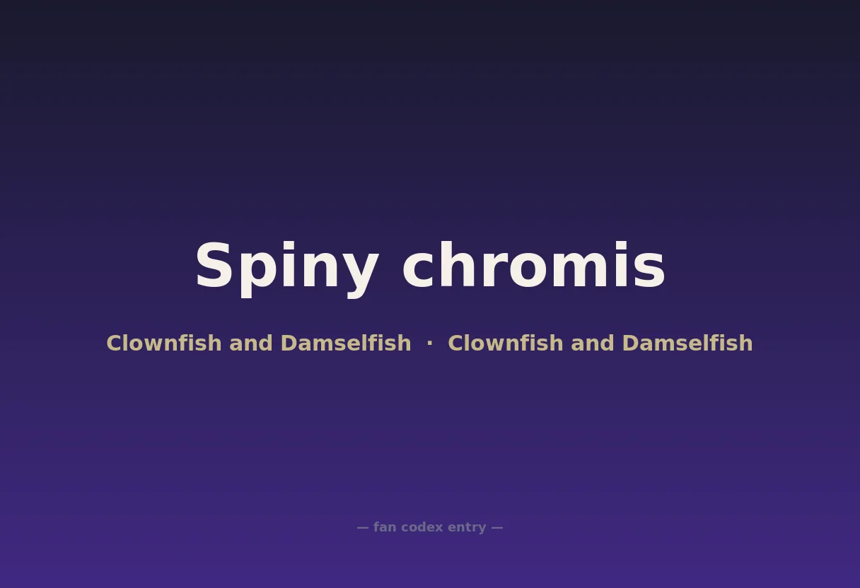 Spiny chromis
