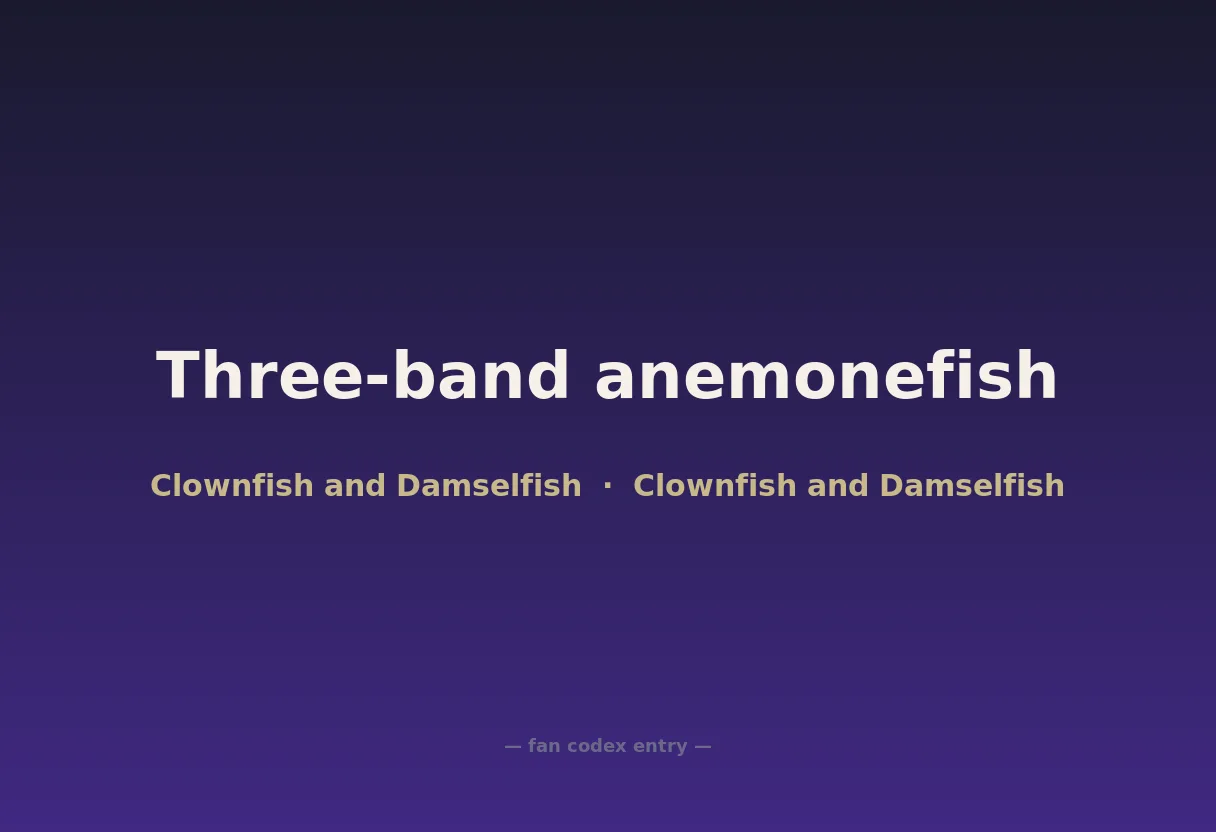 Three-band anemonefish