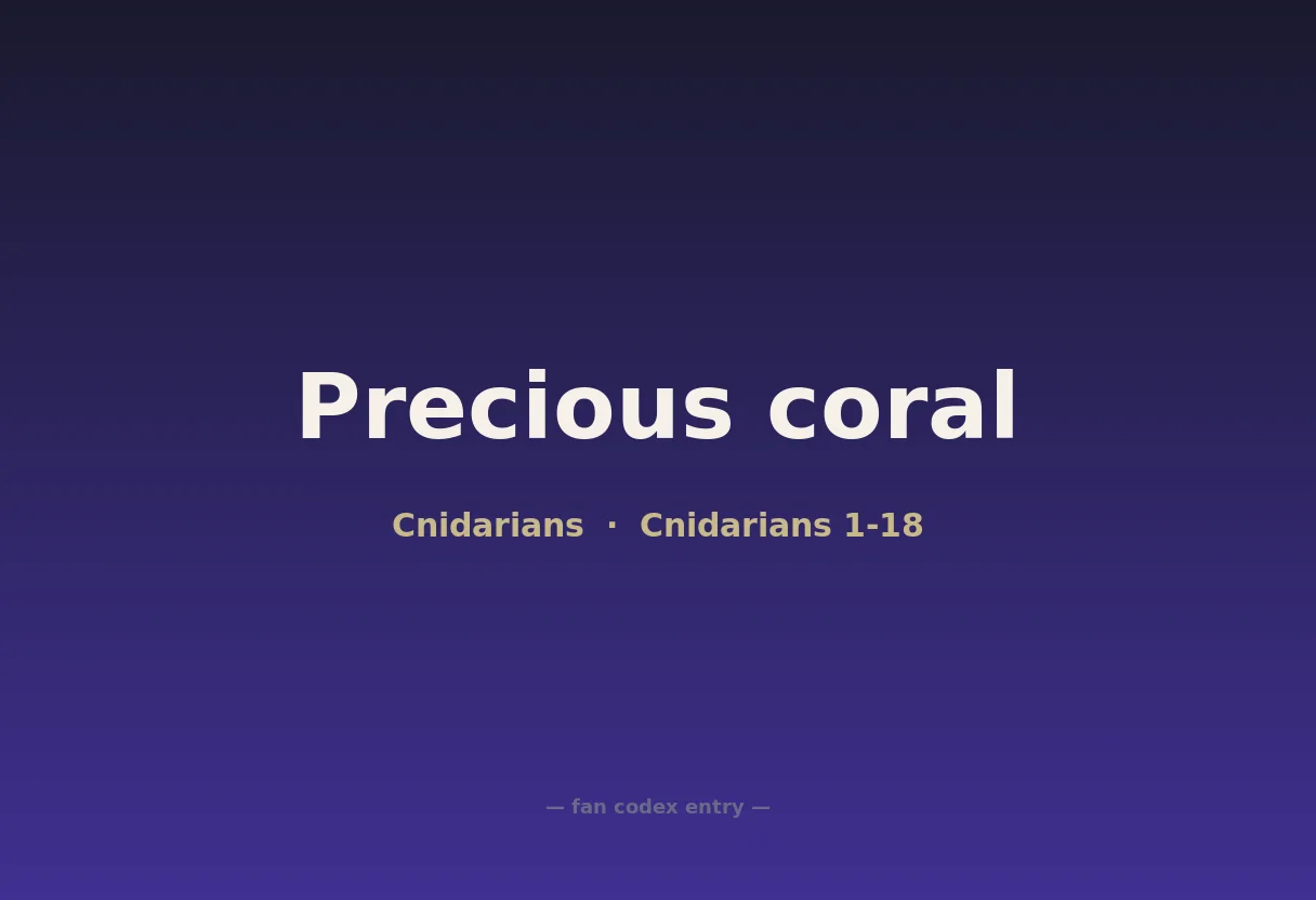 Precious coral