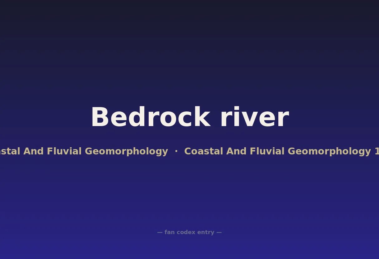 Bedrock river