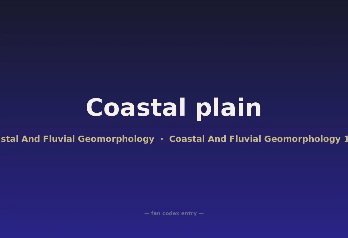 Coastal plain