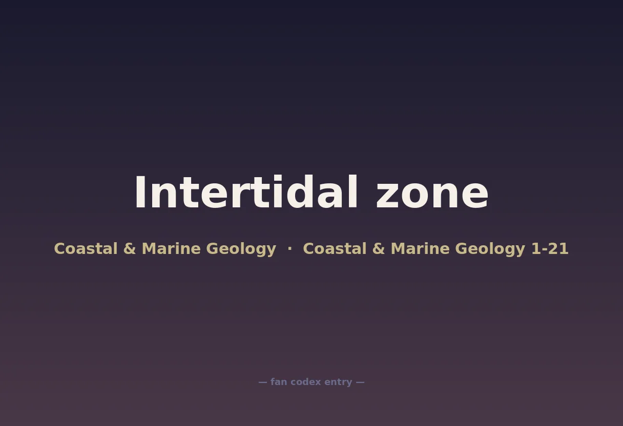 Intertidal zone