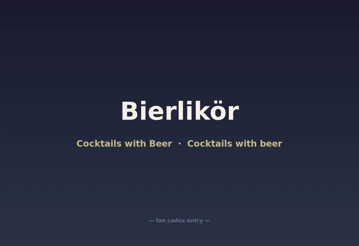 Bierlikör
