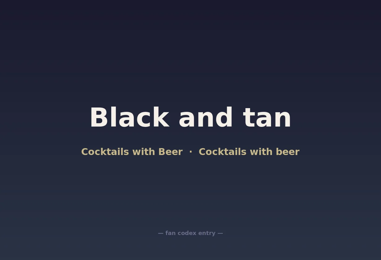 Black and tan