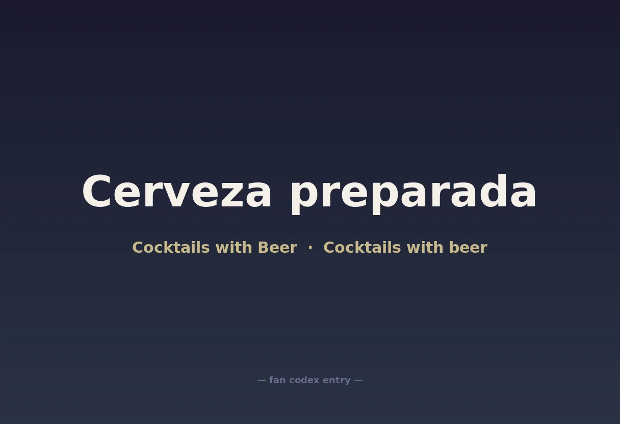 Cerveza preparada