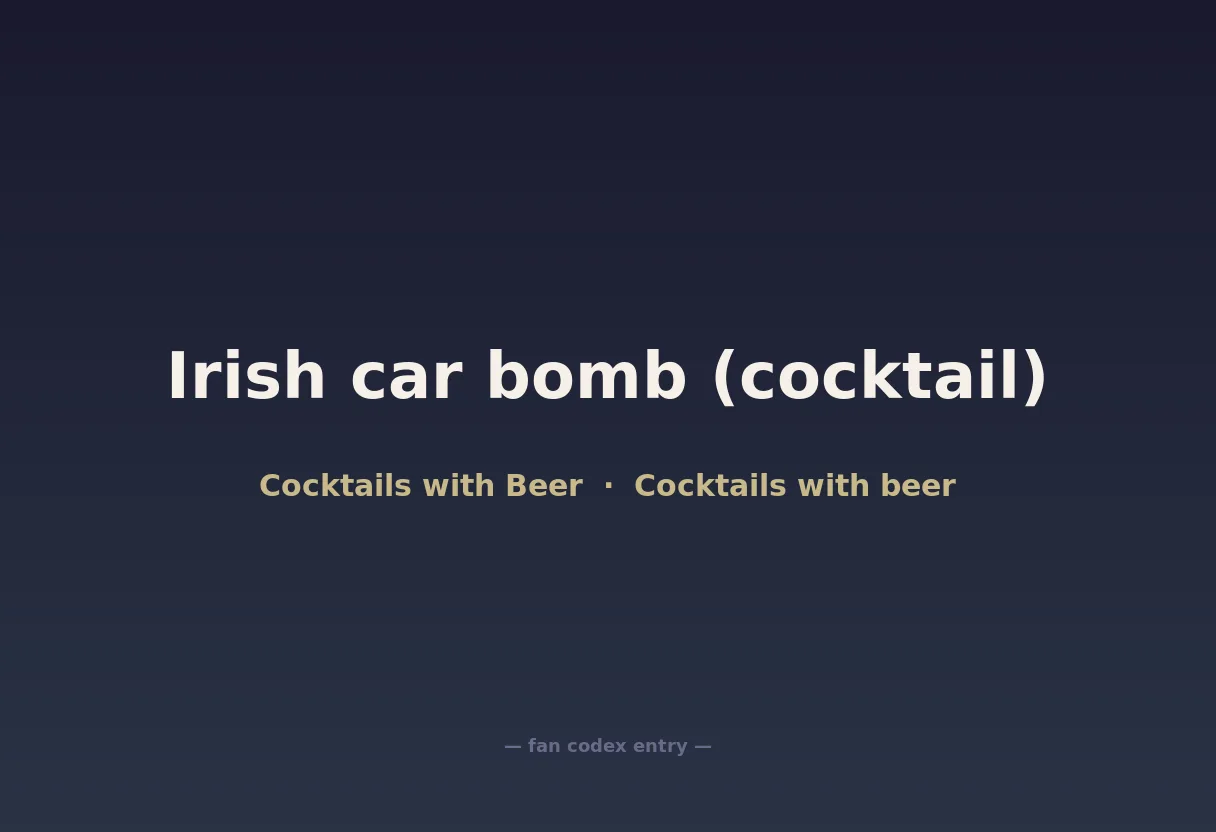 Irish car bomb (cocktail)