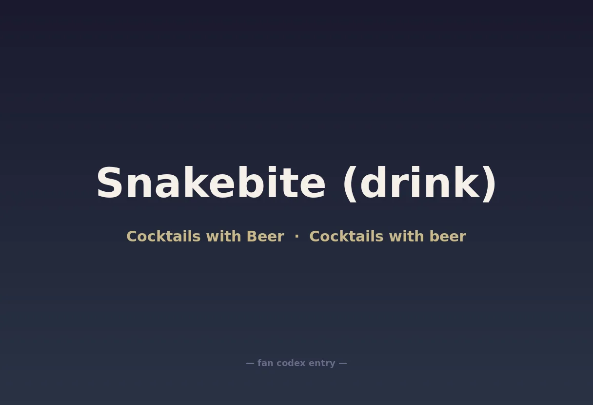Snakebite (drink)