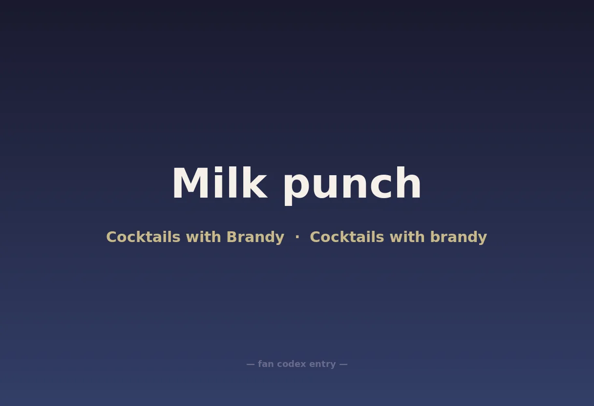 Milk punch