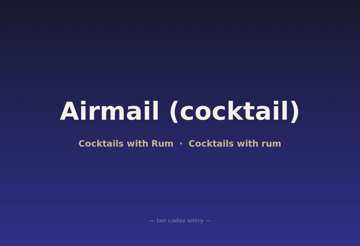 Airmail (cocktail)