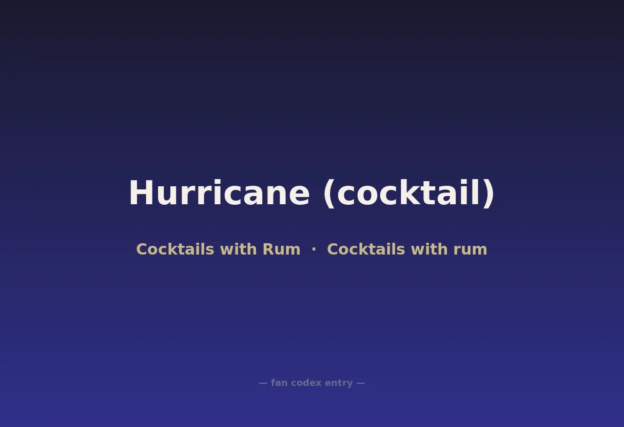 Hurricane (cocktail)