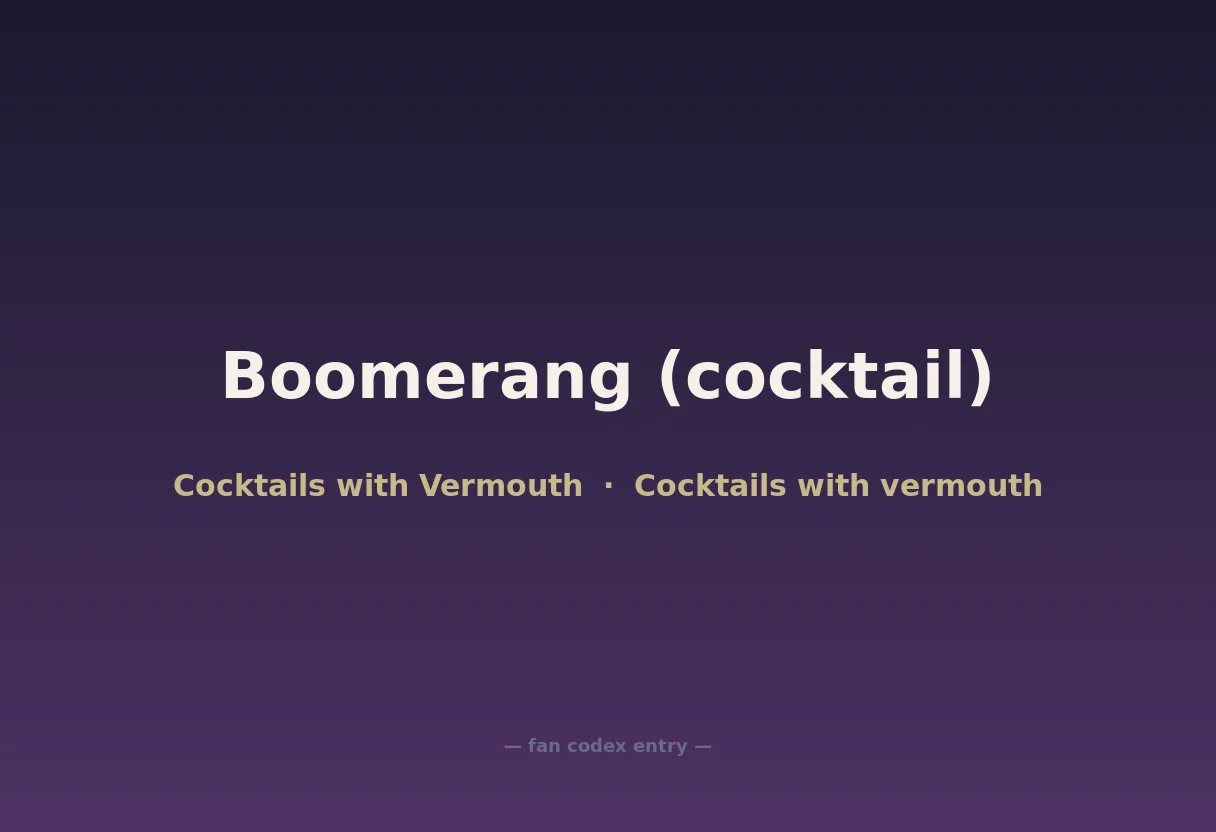 Boomerang (cocktail)
