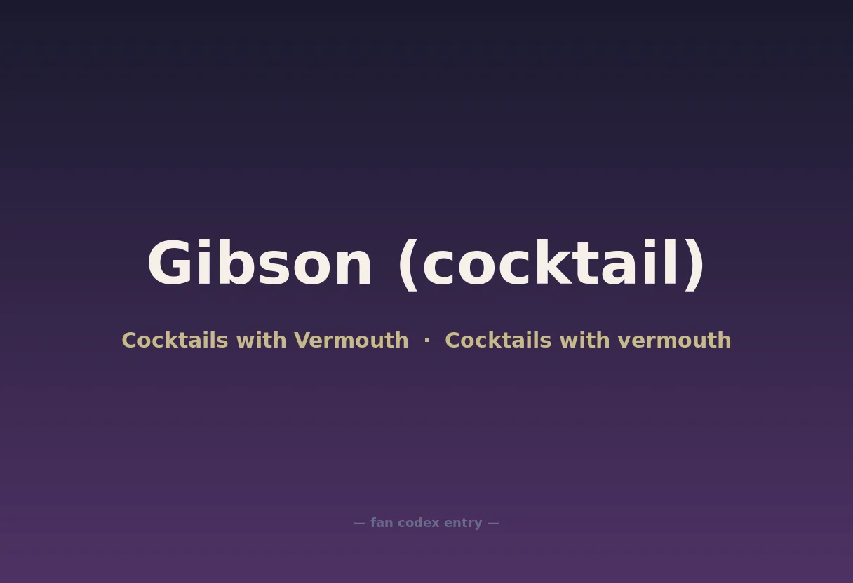 Gibson (cocktail)