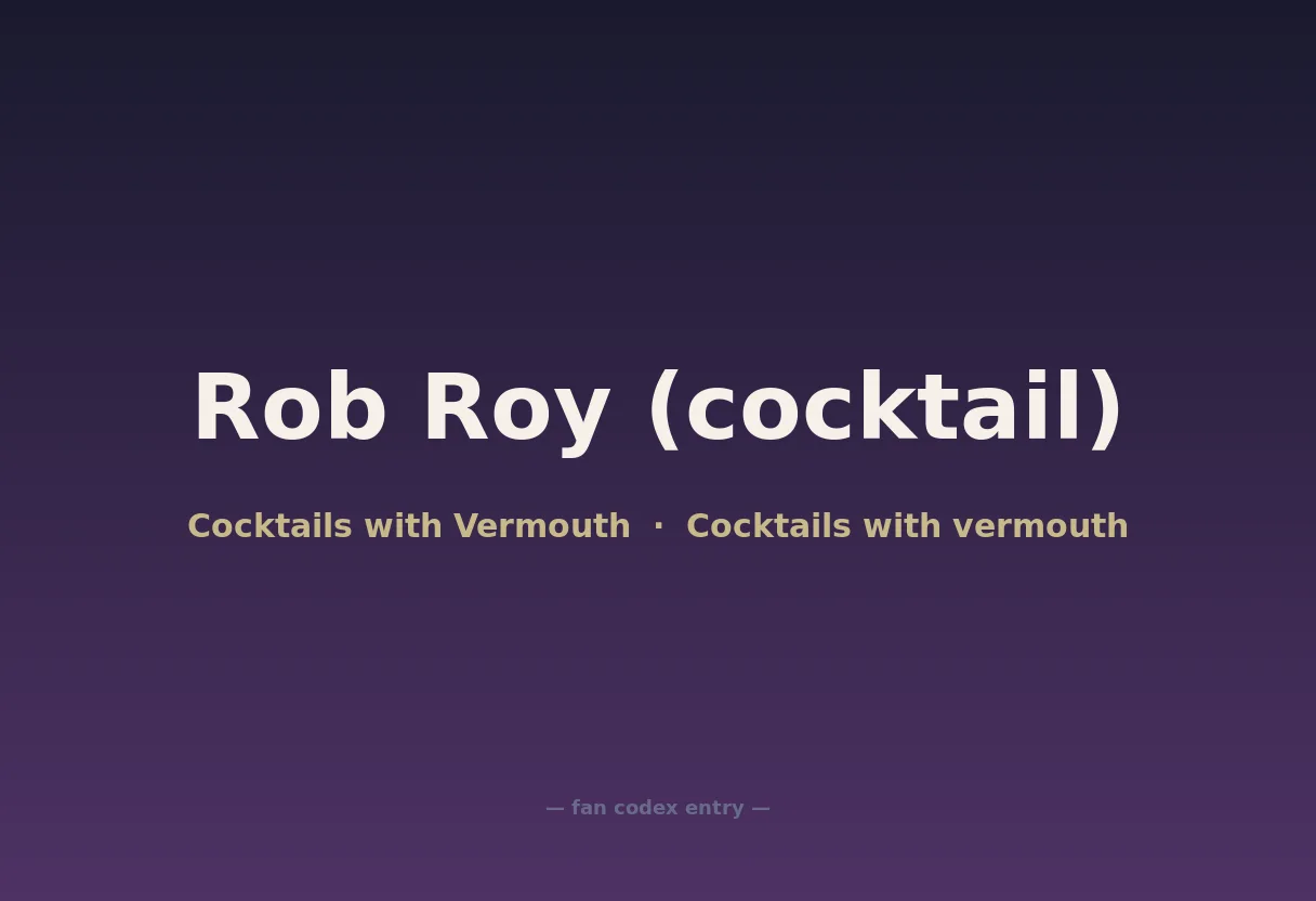 Rob Roy (cocktail)