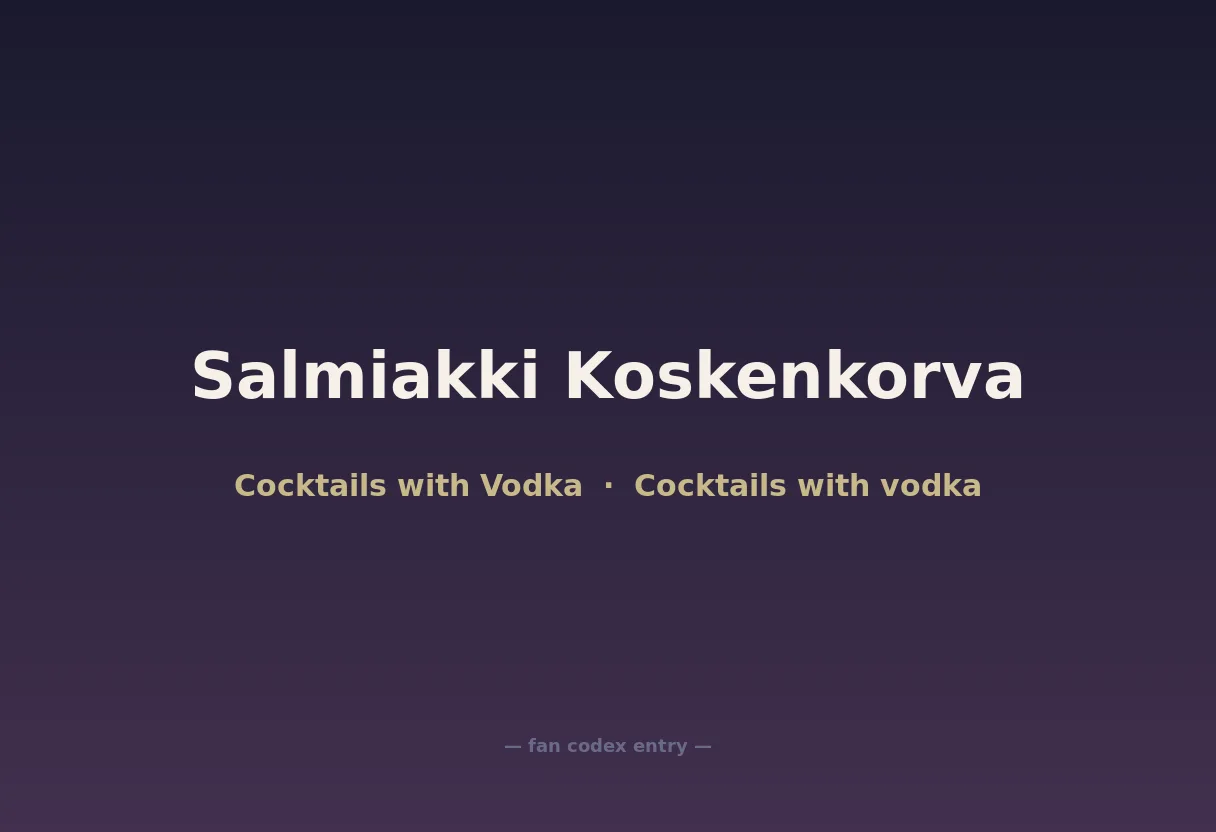 Salmiakki Koskenkorva