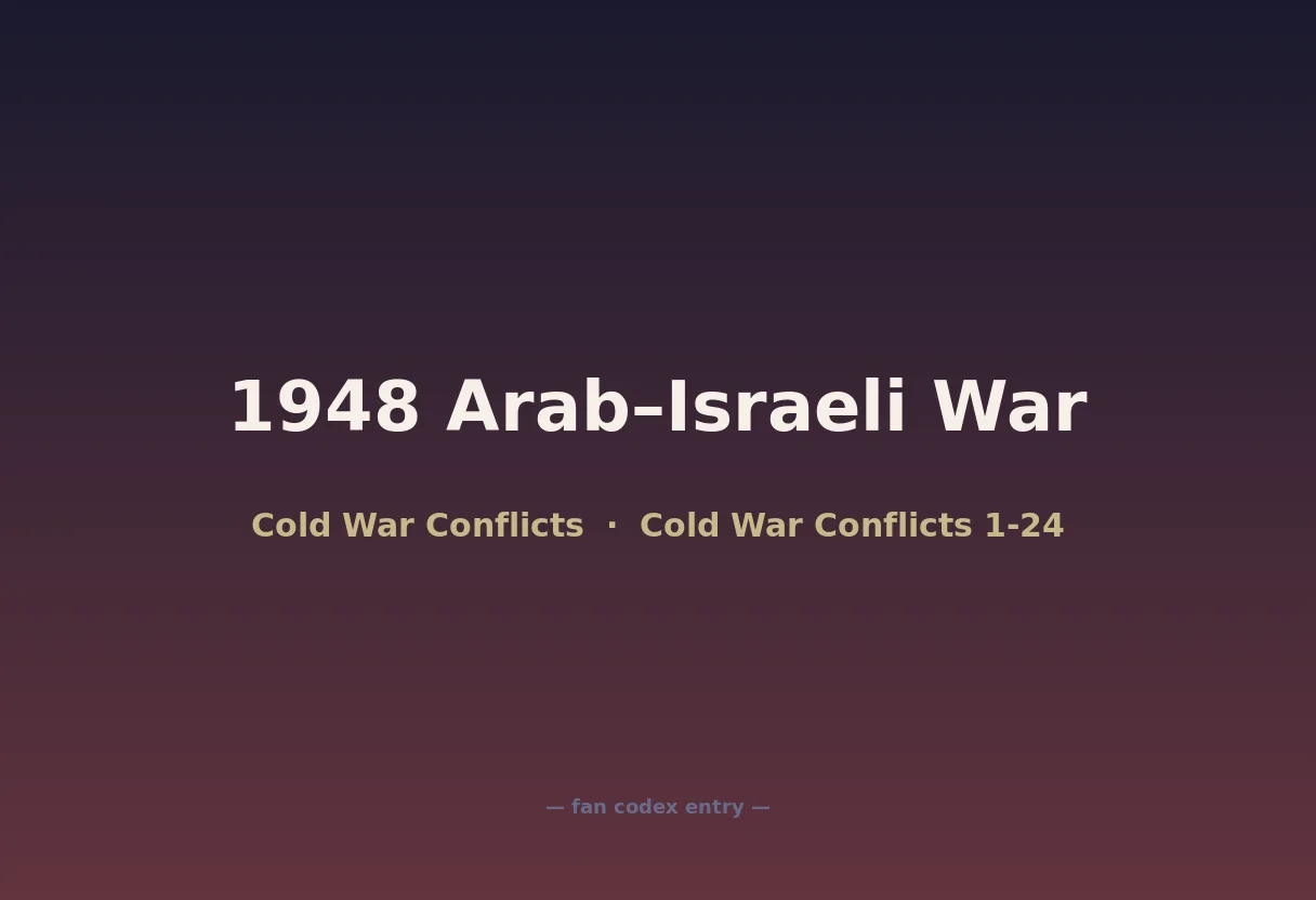 1948 Arab–Israeli War