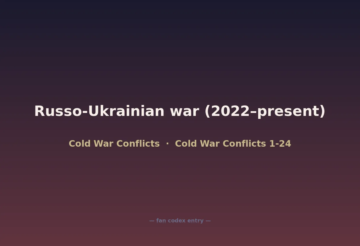 Russo-Ukrainian war (2022–present)
