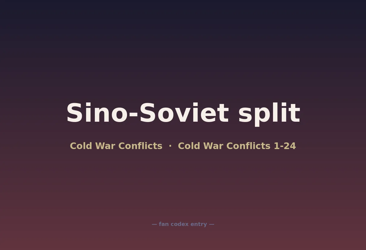 Sino-Soviet split