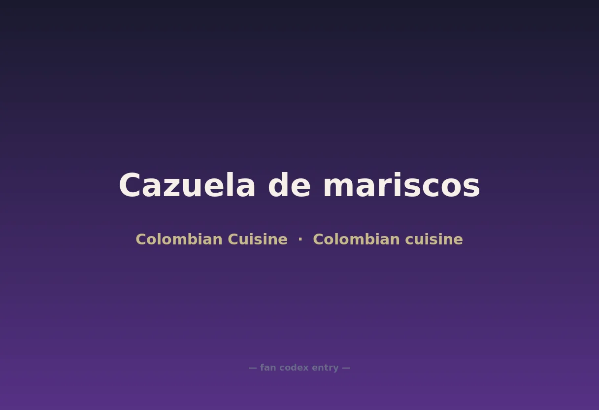Cazuela de mariscos