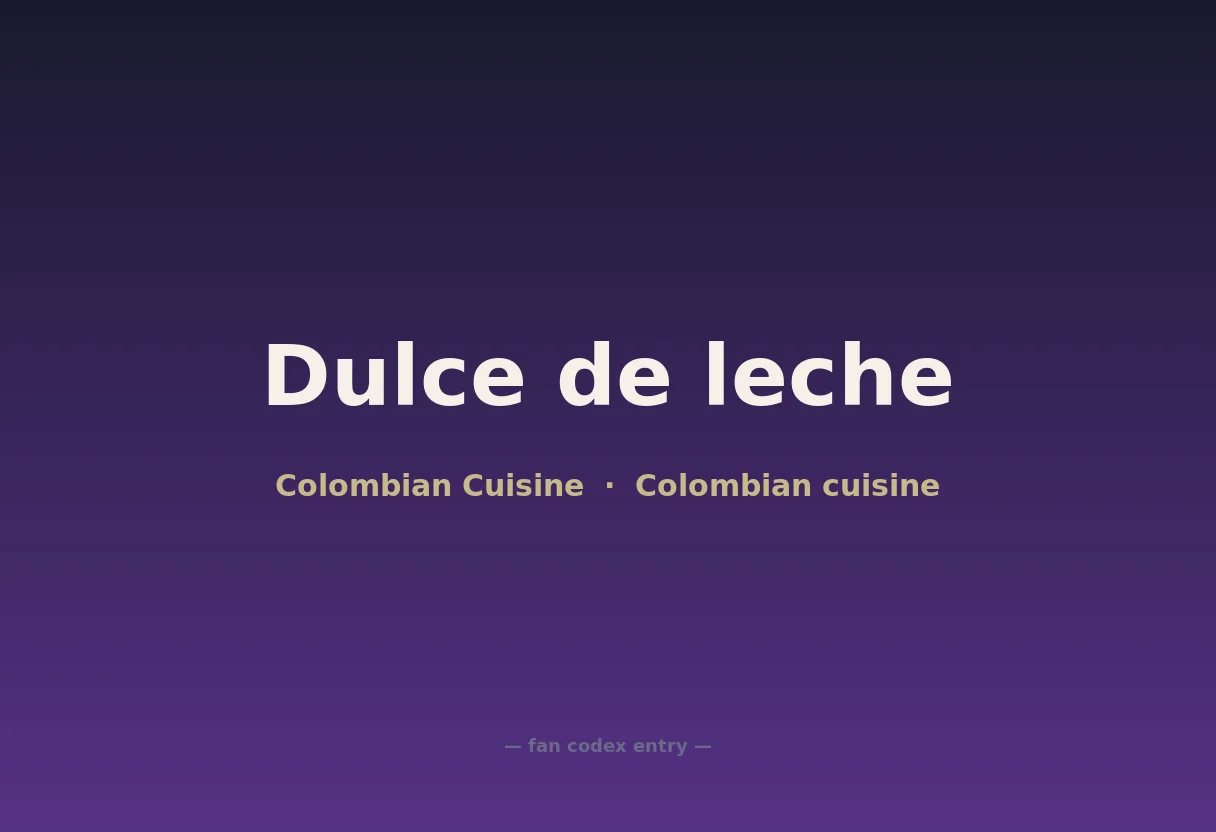 Dulce de leche