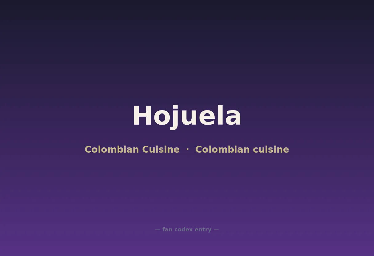 Hojuela