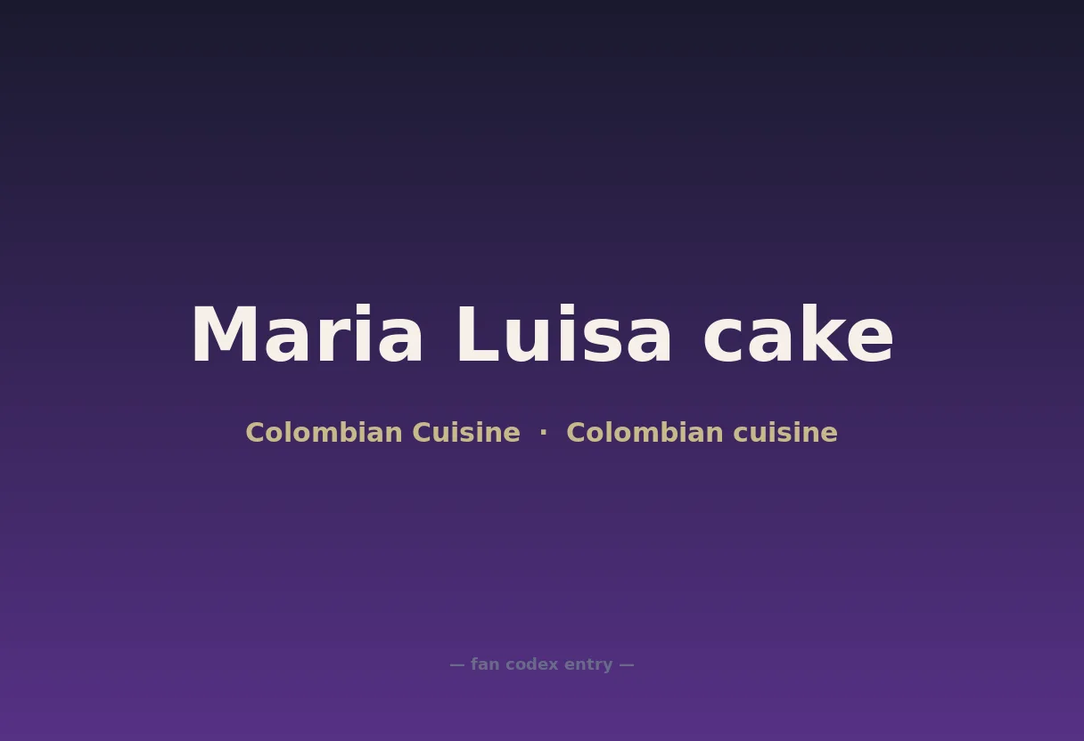 Maria Luisa cake