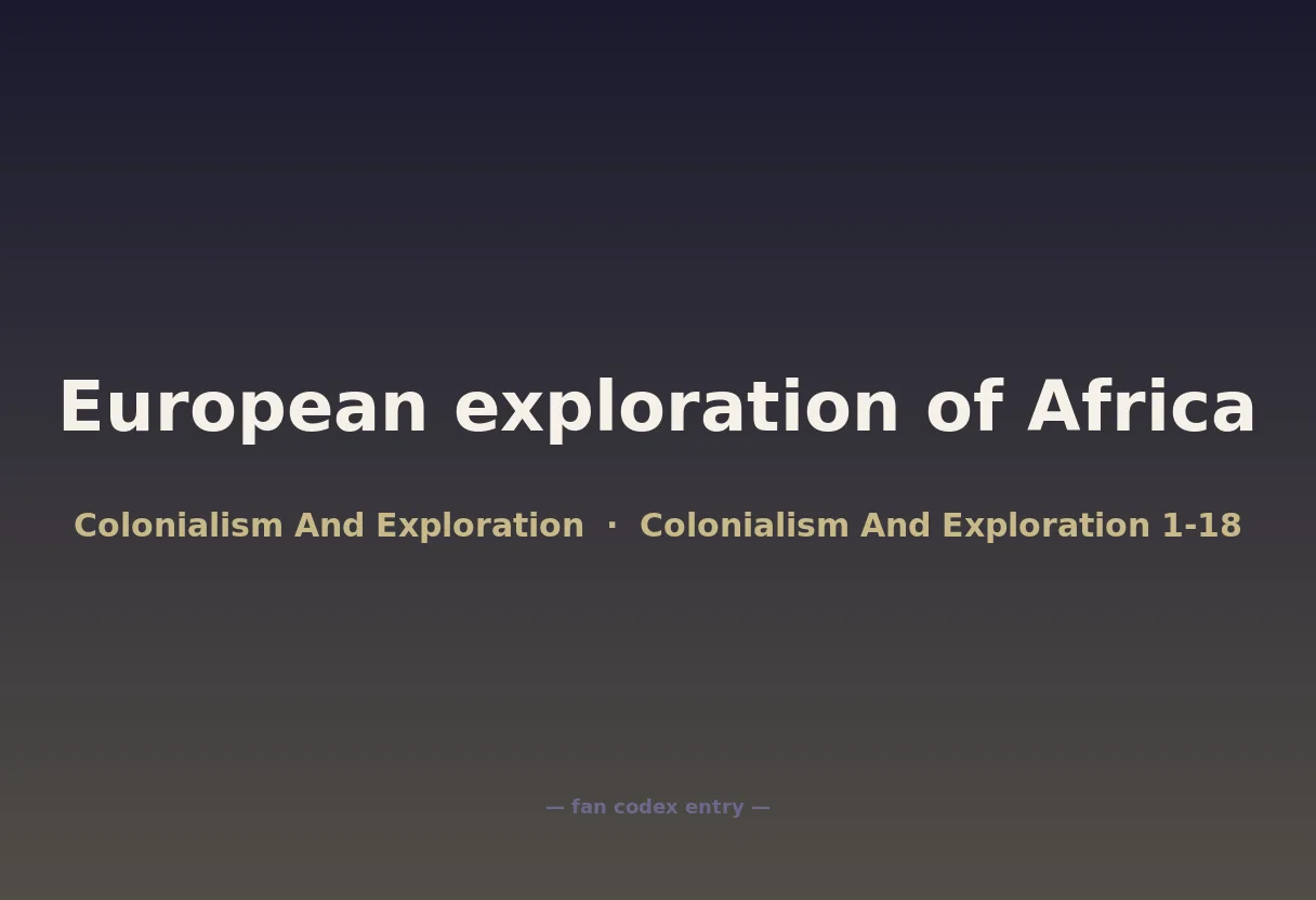 European exploration of Africa