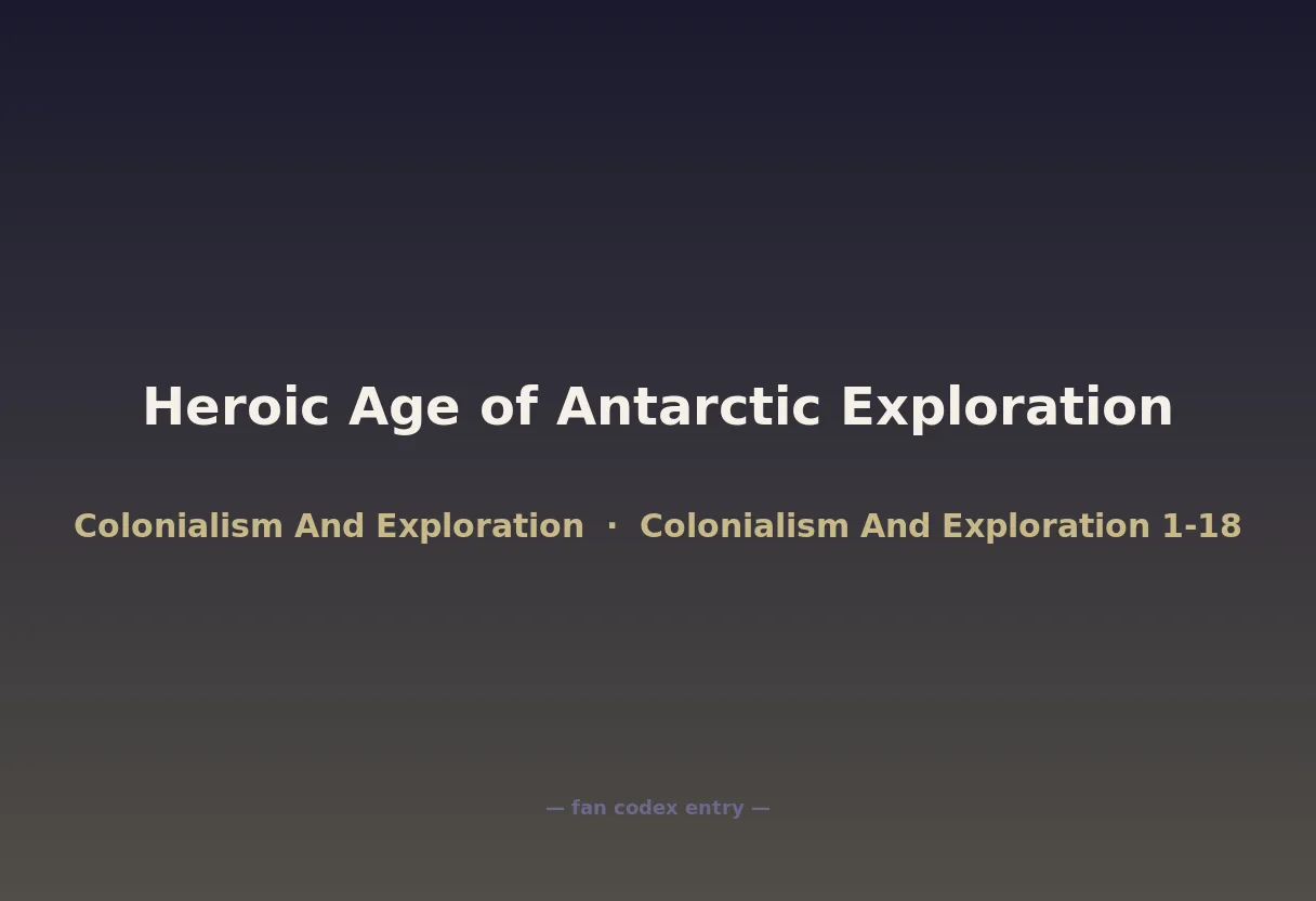 Heroic Age of Antarctic Exploration