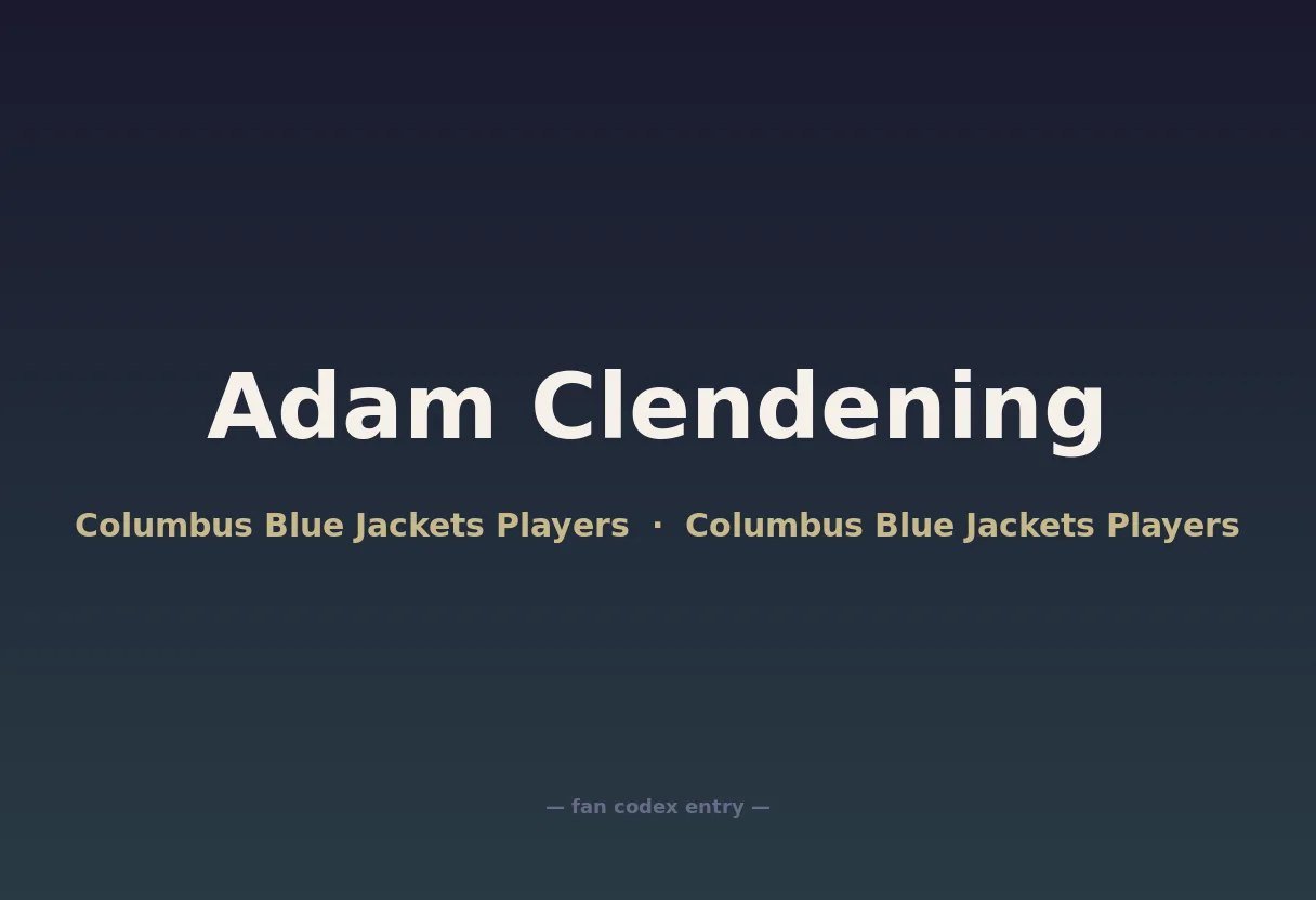 Adam Clendening