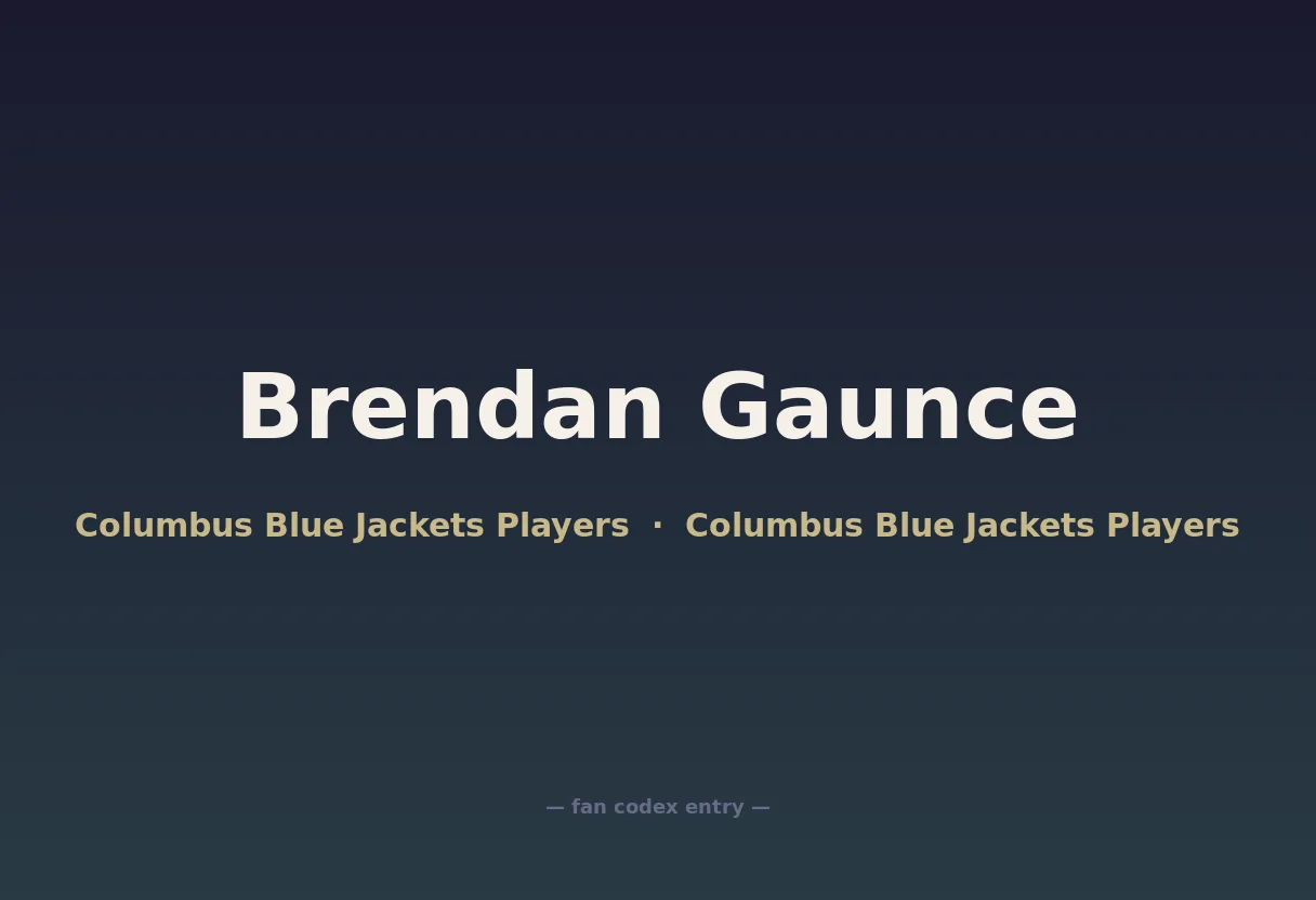 Brendan Gaunce