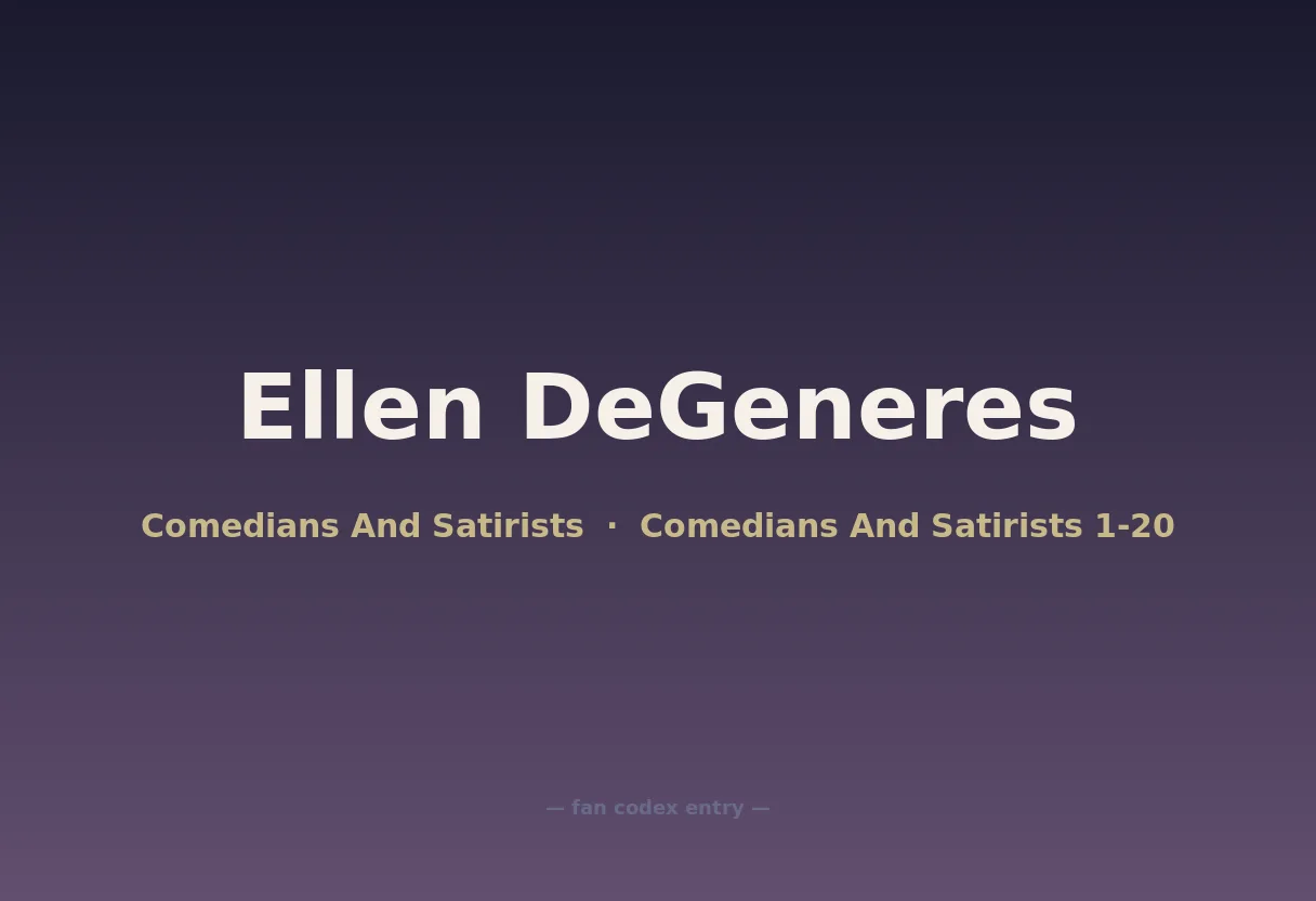 Ellen DeGeneres
