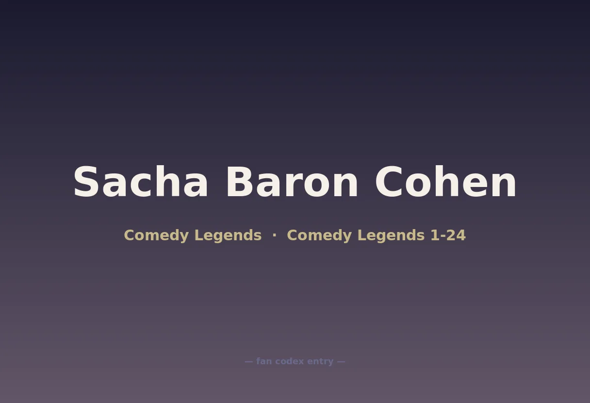 Sacha Baron Cohen