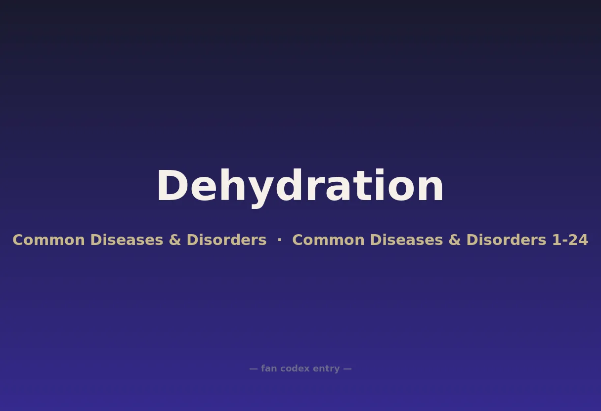 Dehydration