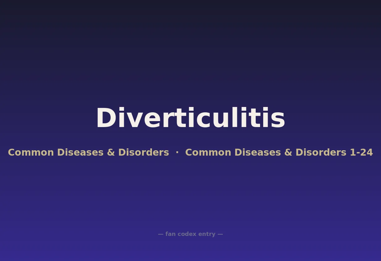 Diverticulitis