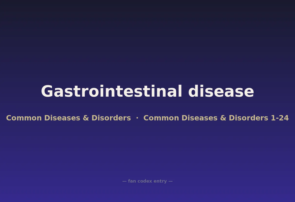 Gastrointestinal disease
